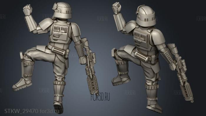 Dark Fire Master Fallen Tropical Troopers Shoretrooper stl model for CNC