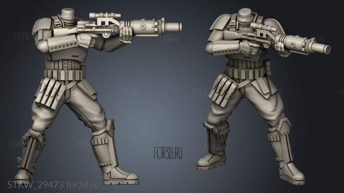 Dark Fire Master Heavy Tropical Troopers Shoretrooper stl model for CNC