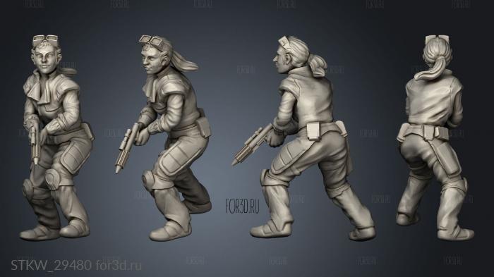 Dark Forces Hero Carl stl model for CNC