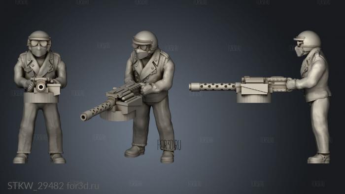 Dark Future Rear Deck Gunners Cop Gunner stl model for CNC