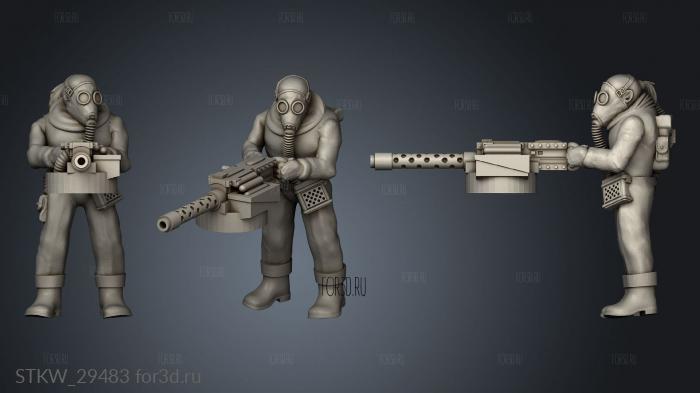 Dark Future Rear Deck Gunners Cult Gunner stl model for CNC