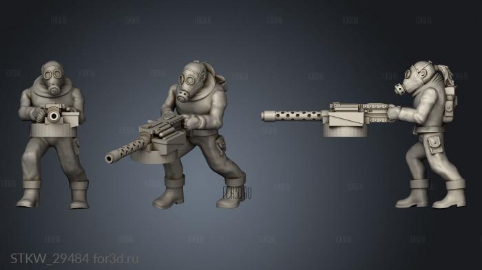 Dark Future Rear Deck Gunners Cult Gunner stl model for CNC