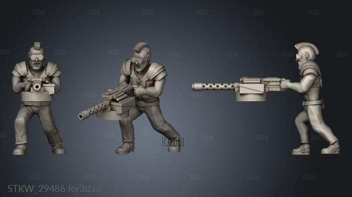 Dark Future Rear Deck Gunners Punk Gunner stl model for CNC