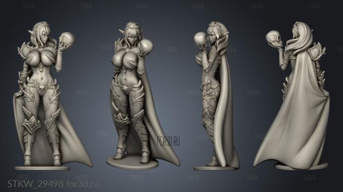 Dark Queen Syxy Cape stl model for CNC