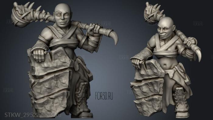 Dwarfs female stl model for CNC