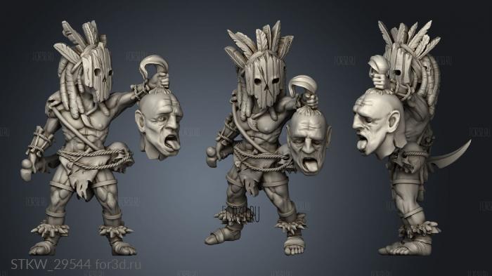 Halfling 3d stl модель для ЧПУ