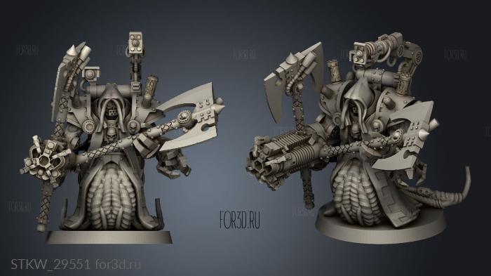 Dark Techno Heavy Troops Export stl model for CNC