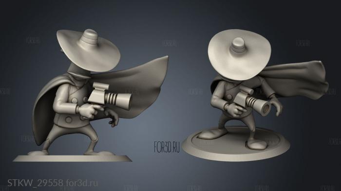 DarkWing Duck stl model for CNC