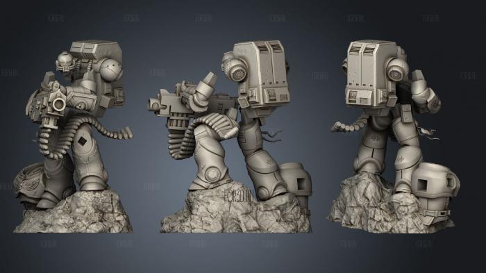 Astartes with Heavy Bolter stl model for CNC