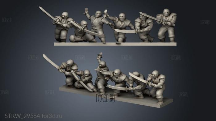 Samurai Ninja Stand 3d stl модель для ЧПУ