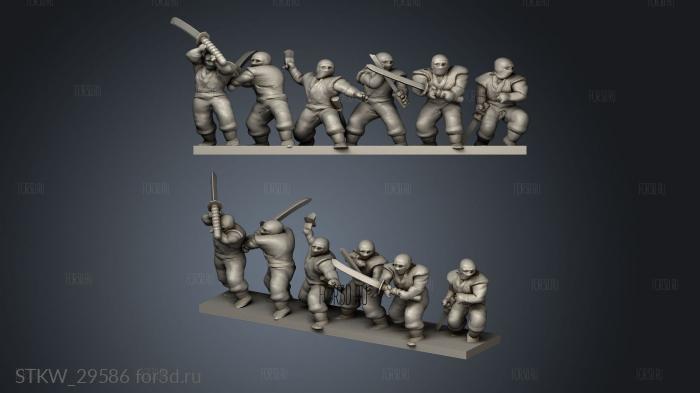 Samurai Ninja Stand 3d stl модель для ЧПУ