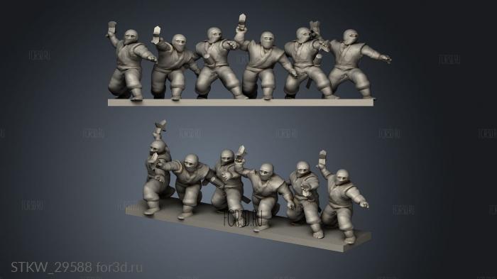 Samurai Ninja Stand 3d stl модель для ЧПУ