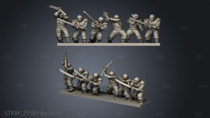 Samurai Ninja Stand stl model for CNC