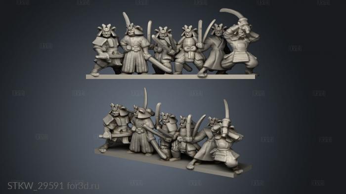 Samurai Ronin stl model for CNC