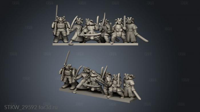 Samurai Ronin stl model for CNC