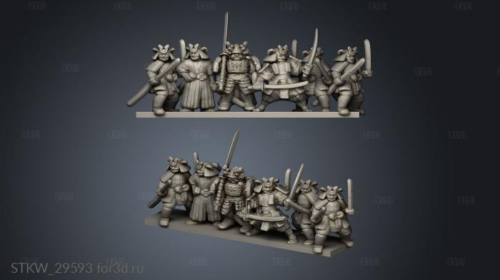 Samurai Ronin stl model for CNC