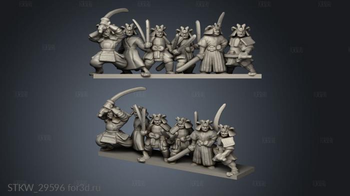 Samurai Ronin MIRROR stl model for CNC