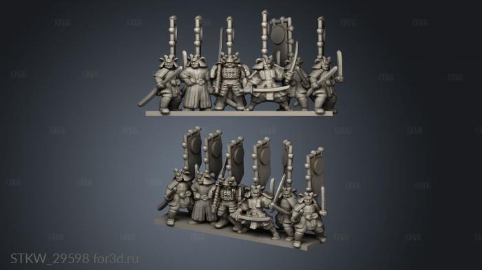 Samurai Shogun General Servant stl model for CNC