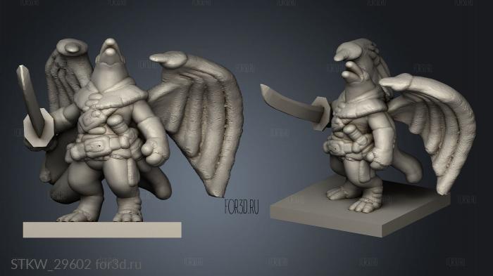 Samurai Tenku Bird Warrior 3d stl модель для ЧПУ