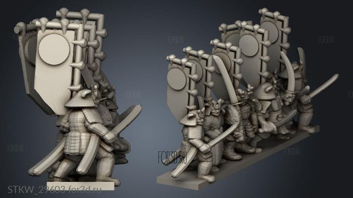 Samurai Tenku Bird Warrior stl model for CNC