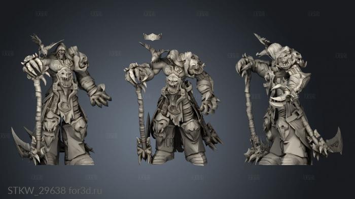 Darksiders Death stl model for CNC
