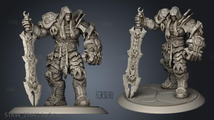 Darksiders War statue stl model for CNC