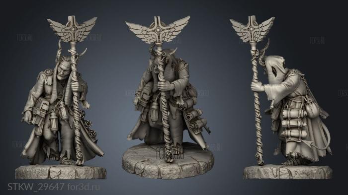 dart digital Cleric Martyron stl model for CNC