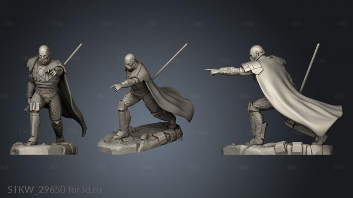 Darth Malgus stl model for CNC
