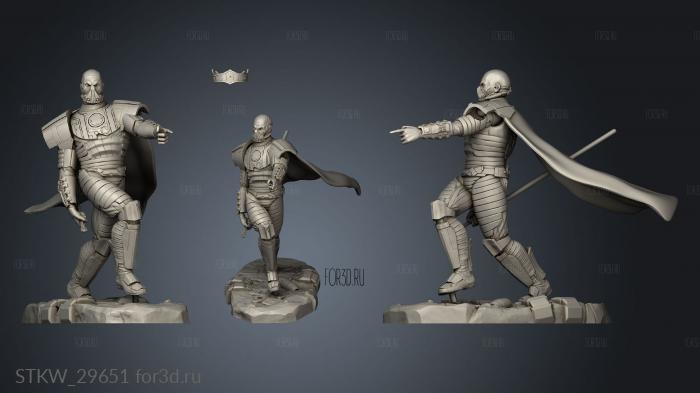 Darth Malgus platform stl model for CNC