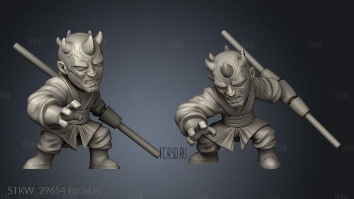 Darth Maul stl model for CNC