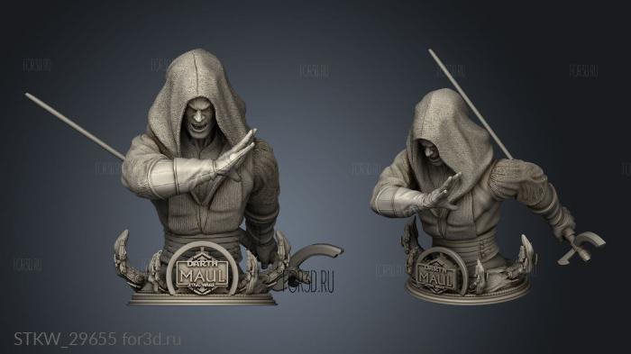 Darth Maul Star Wars stl model for CNC