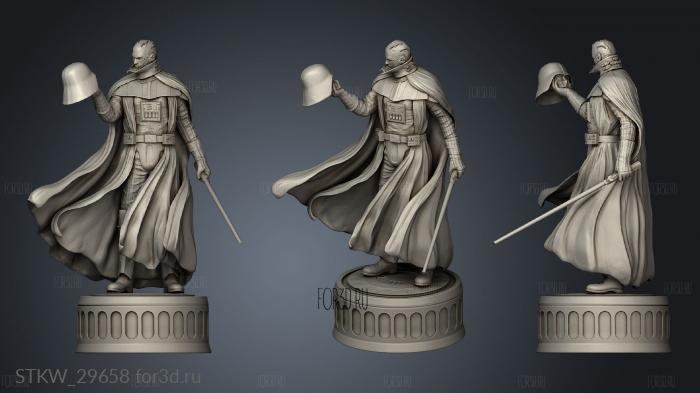 Darth Vader ANAKIN DARK SIDE MEDITATION stl model for CNC