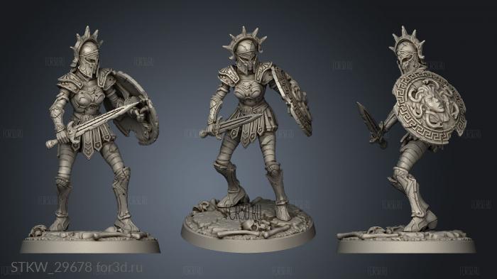 Daughter Persephone Hera Athena Champion stl model for CNC