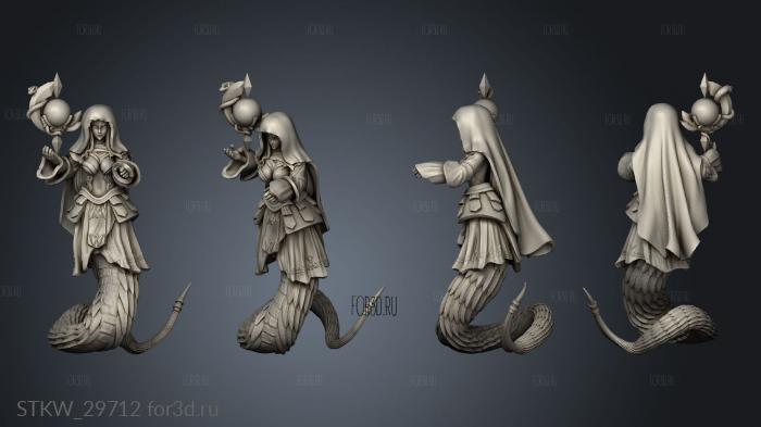 lamia astrologian monster girl with cloth 3d stl модель для ЧПУ