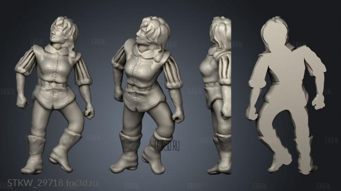 Dead Female stl model for CNC