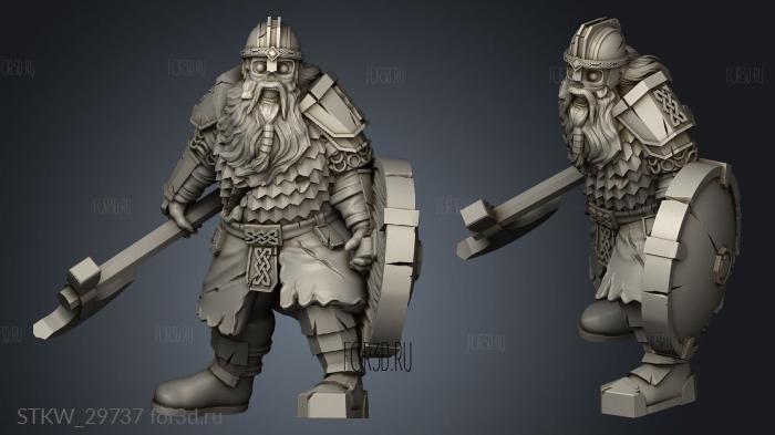 Dead Spirits Spirit Dwarf stl model for CNC