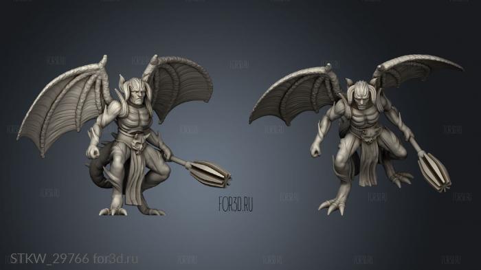 Deadly Sins Winged Devil Mace 3d stl модель для ЧПУ