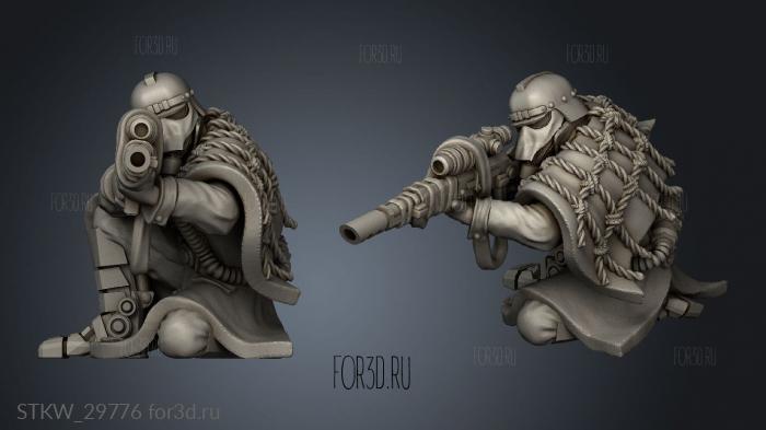 Death Squad Snipers the Imperial Force Death stl model for CNC