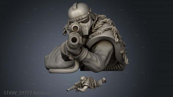 Death Squad Snipers the Imperial Force Death stl model for CNC