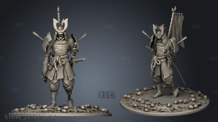 Death Samurai arrow stl model for CNC