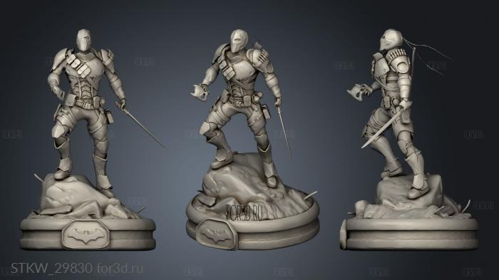 Death Stroke stl model for CNC