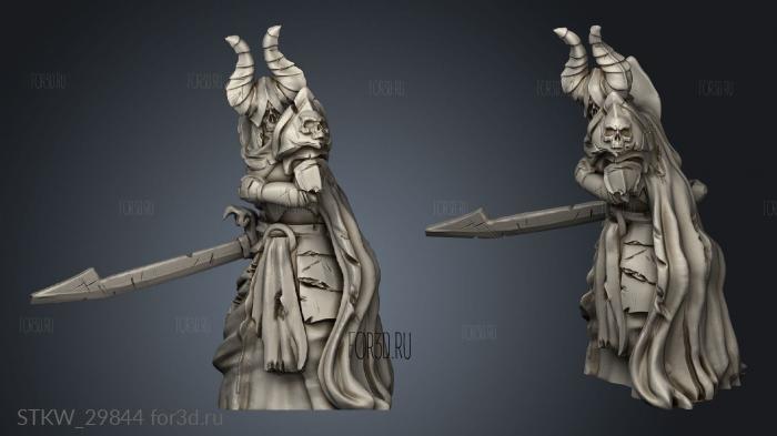 Deathknight stl model for CNC