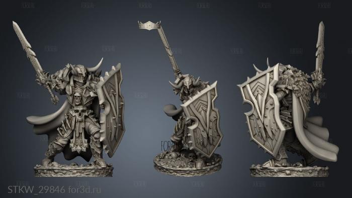 Death Knight Death Crowns Male Base stl model for CNC