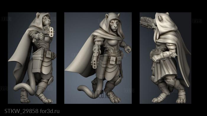 Character Captain Taja Criton Sun stl model for CNC