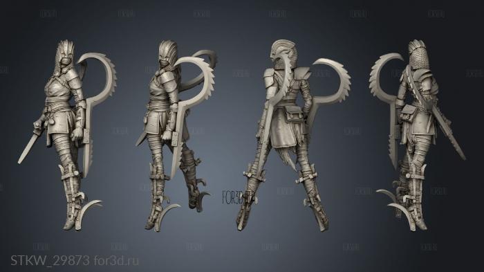 Deliverer melee stl model for CNC