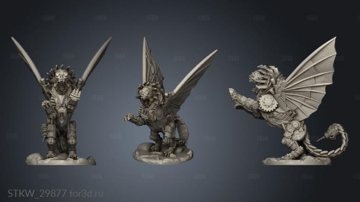 Clockwork Manticore stl model for CNC