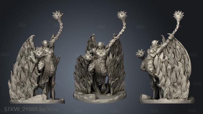 Demon Archduchess stl model for CNC