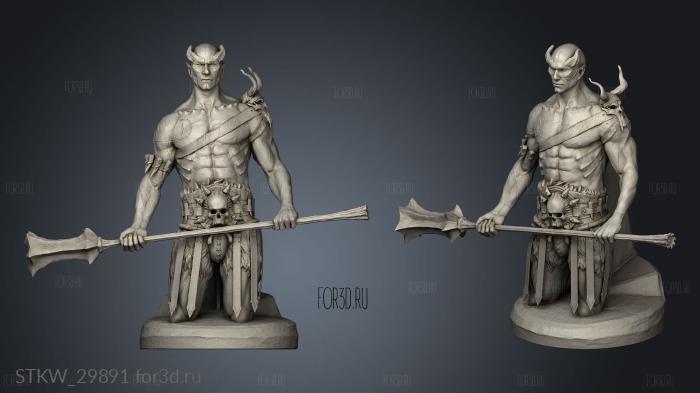 demon brute stl model for CNC