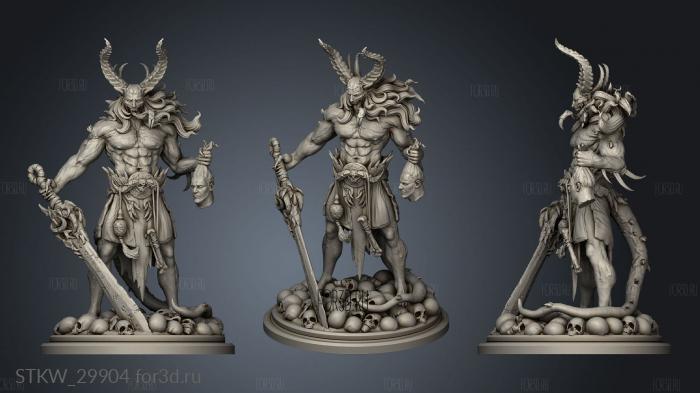 Demonic stl model for CNC