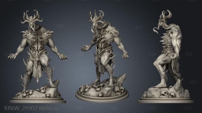 Demon Eater stl model for CNC